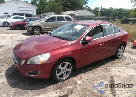 2012 Volvo S60 T5 from USA, damaged, VIN YV1622FS3C2031688